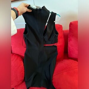 Herve Leger x Forever 21 body on asymmetrical dress